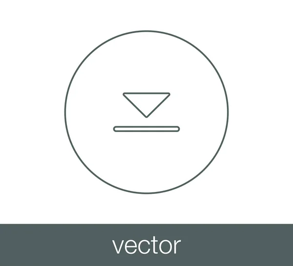 下矢印のアイコンをダウンロード — ストックベクタ