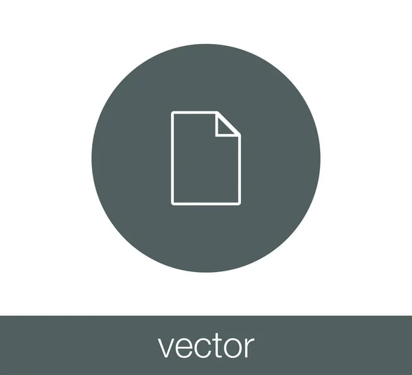 Document flat icon — Stock Vector