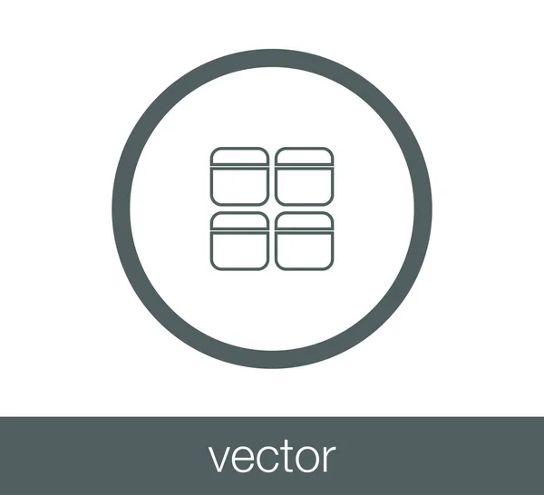 Código ventana icono — Vector de stock