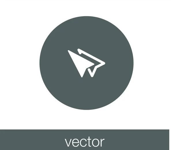 Ícone cursor ponteiro . — Vetor de Stock