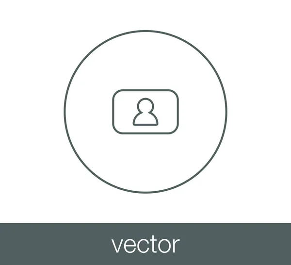 Imagen icono plano . — Vector de stock