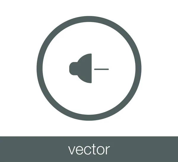 Csökkenti a hangerő ikon — Stock Vector