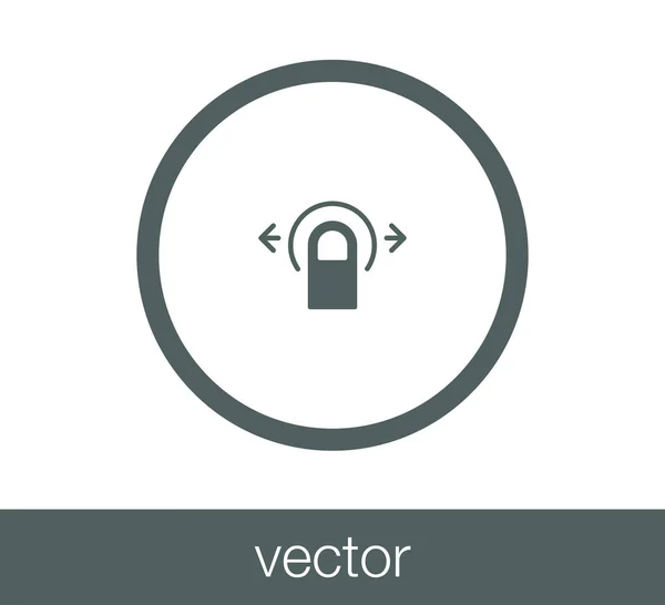 Érint gesztus ikon. — Stock Vector