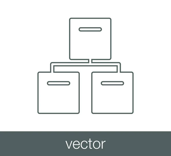 Ilustração ícone de rede . —  Vetores de Stock