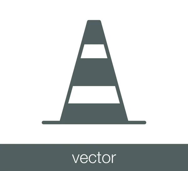 Icono de barrera de construcción — Vector de stock