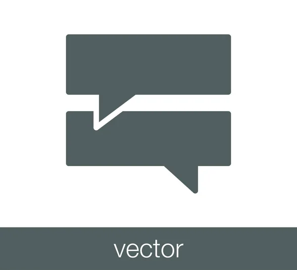 Chat zeepbel pictogram — Stockvector