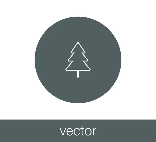 Icône web arbre — Image vectorielle