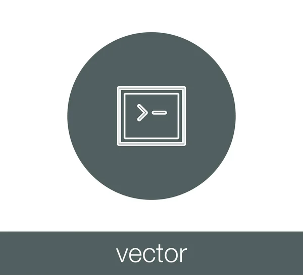 Symbole für das Codefenster — Stockvektor