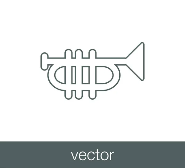 Trompeten-Ikone — Stockvektor