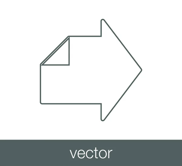 Ícone seta direita . —  Vetores de Stock