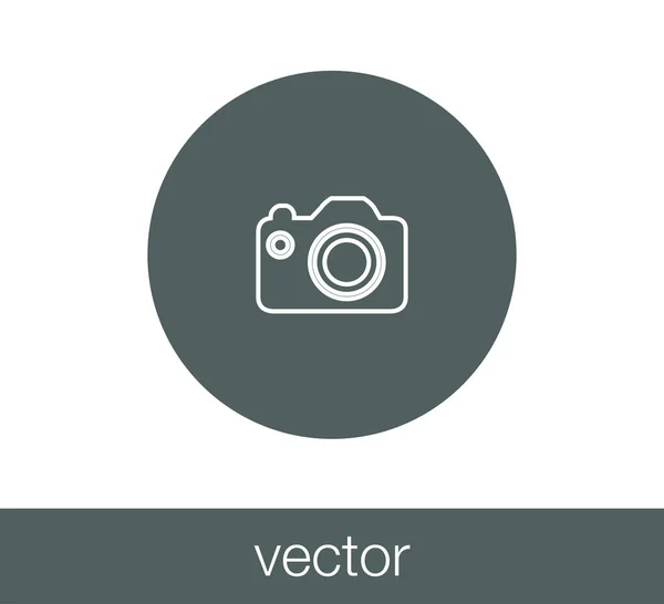 Foto camera pictogram — Stockvector