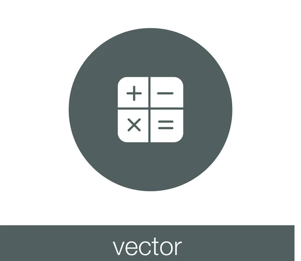 Calculator pictogramă plată — Vector de stoc