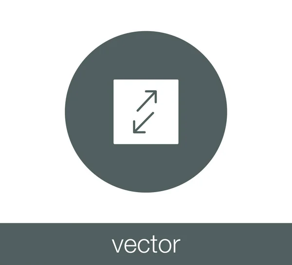 Ícone de transferência com duas setas laterais — Vetor de Stock