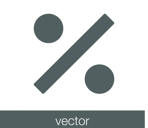 Prozent Websymbol — Stockvektor