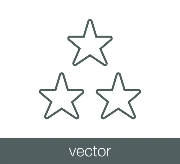 Estrelas ícone plana —  Vetores de Stock