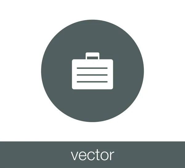 Porte-documents Flat Icon. — Image vectorielle