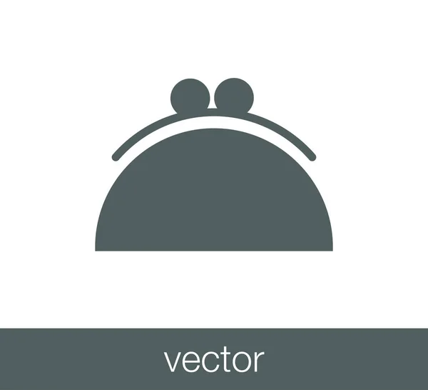 Wallet flat icon. — Stock Vector