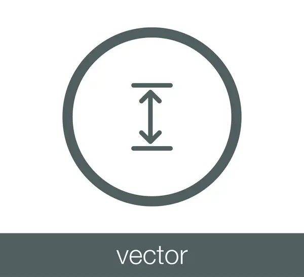 Icône symbole échelle . — Image vectorielle