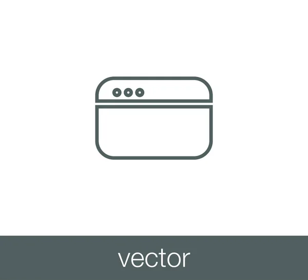 Icône de fenêtre de code — Image vectorielle