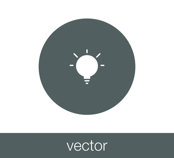 Lamp pictogram illustratie — Stockvector