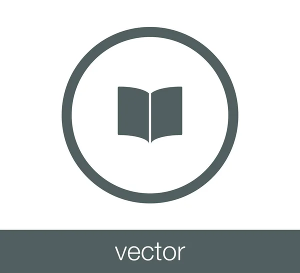 Libro Icono plano — Vector de stock