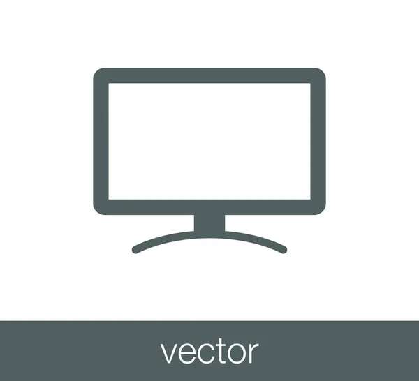 Mostrar icono plano . — Vector de stock