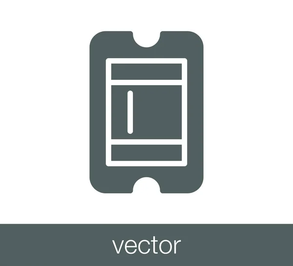 Ticket icon  illustration — Stock Vector