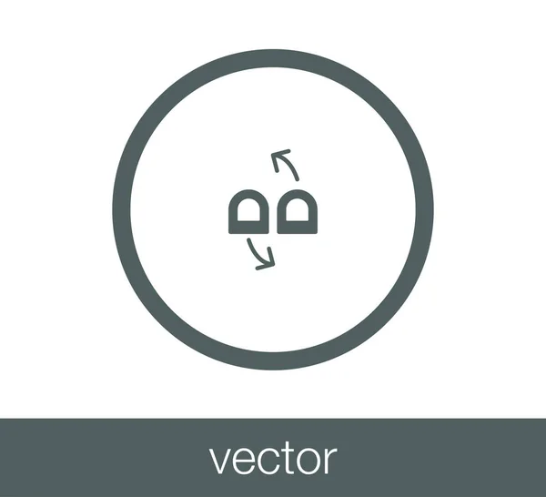 Toca el icono del gesto . — Vector de stock