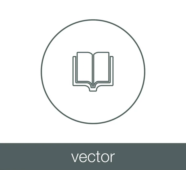 Libro Icono plano — Vector de stock