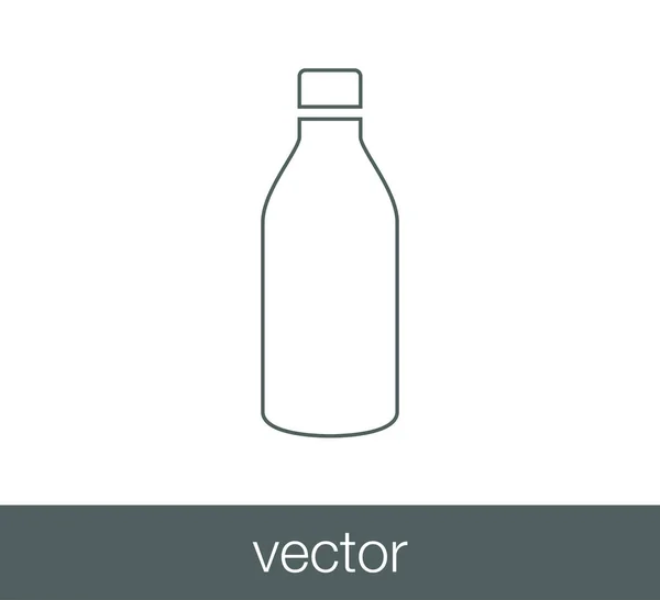 Diseño del icono de la botella — Vector de stock