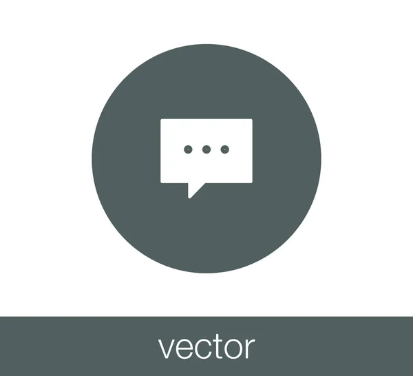 Icono del chat. Icono de comentario — Vector de stock