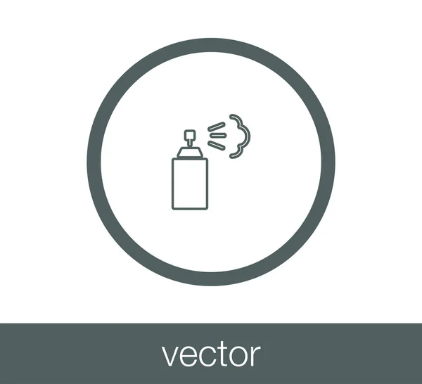 Vaporiser icône plate — Image vectorielle