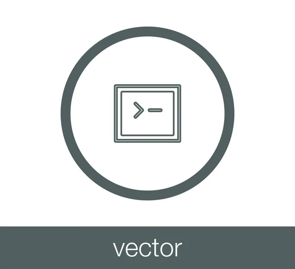 Kód okno ikona — Stockový vektor