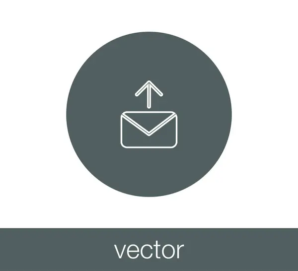 Eenvoudige e-mailpictogram — Stockvector