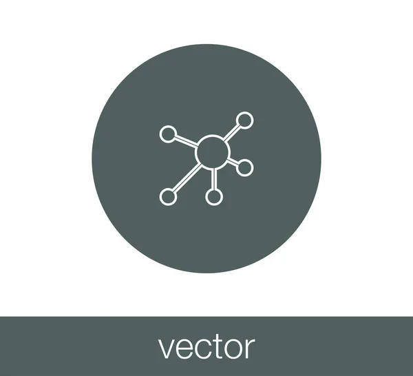 Hálózati ikon illusztráció. — Stock Vector