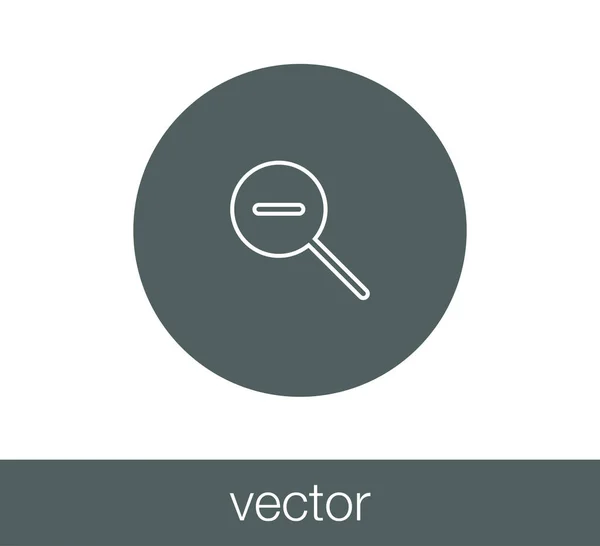 Zoom egyszerű ikon — Stock Vector
