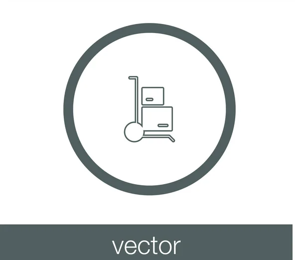 Icône web chariot élévateur — Image vectorielle
