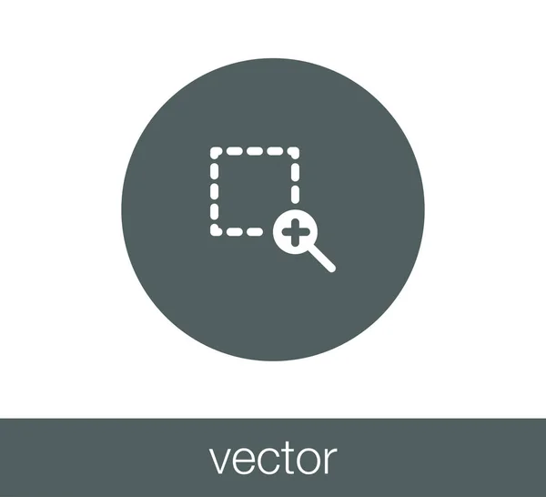 Zoom egyszerű ikon — Stock Vector