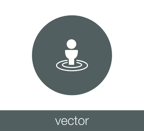 Nyomógomb ikon — Stock Vector