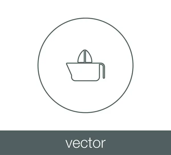 Diseño del icono del fabricante de jugo — Vector de stock