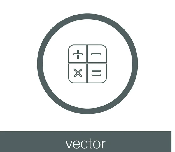 Калькулятор плоской иконы — стоковый вектор