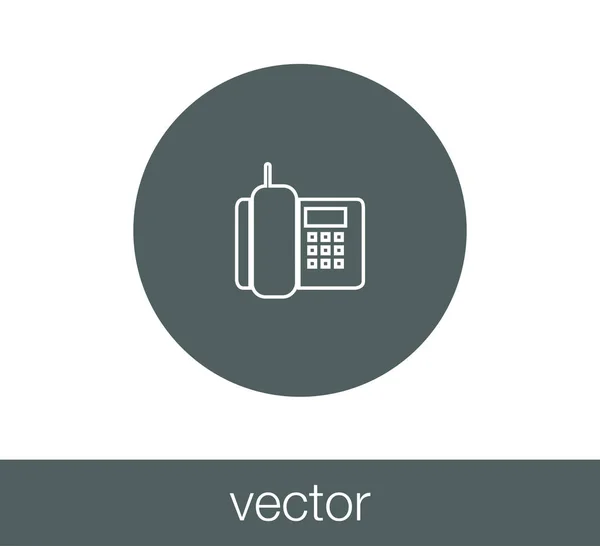 Phone flat icon — Stock Vector