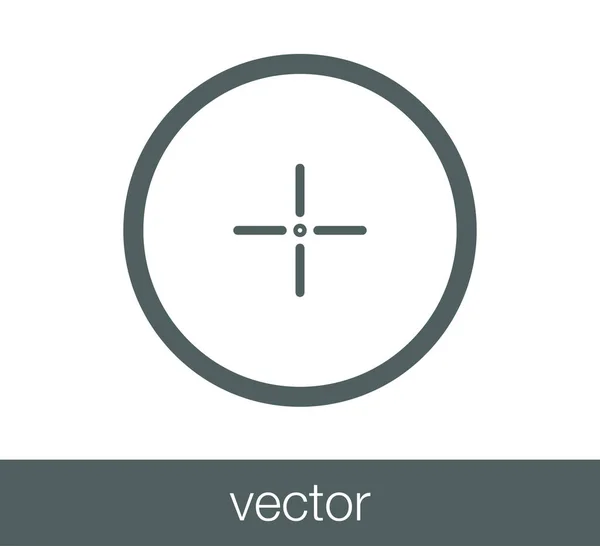 Icono web objetivo — Vector de stock