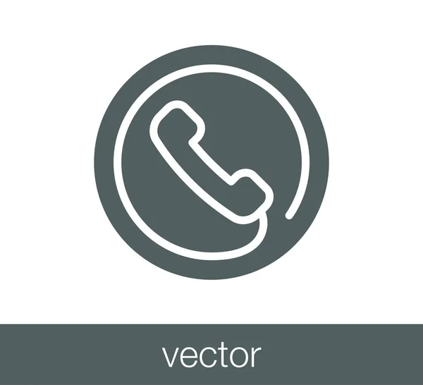 Ilustração do ícone do telefone . — Vetor de Stock