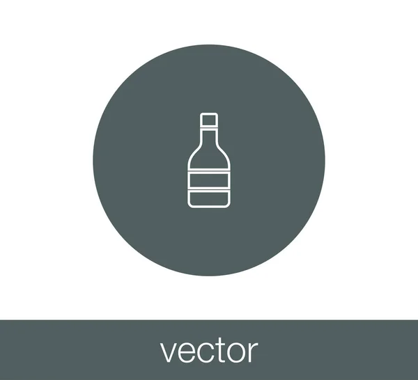 Conception de l'icône bouteille — Image vectorielle