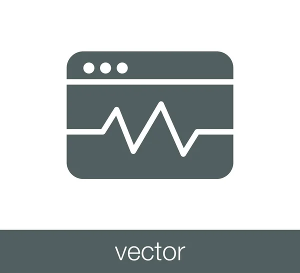 Código ventana icono — Vector de stock