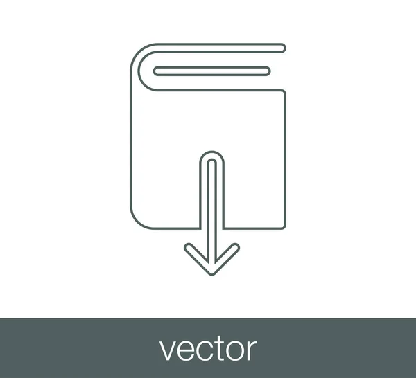 Download book icon — Stock Vector