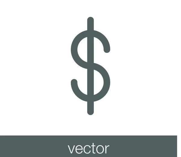 Pénz jel ikon — Stock Vector