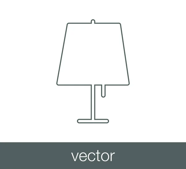 Asztali lámpa ikon — Stock Vector
