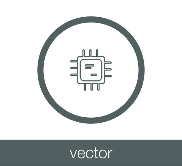 Design des Chip-Symbols — Stockvektor